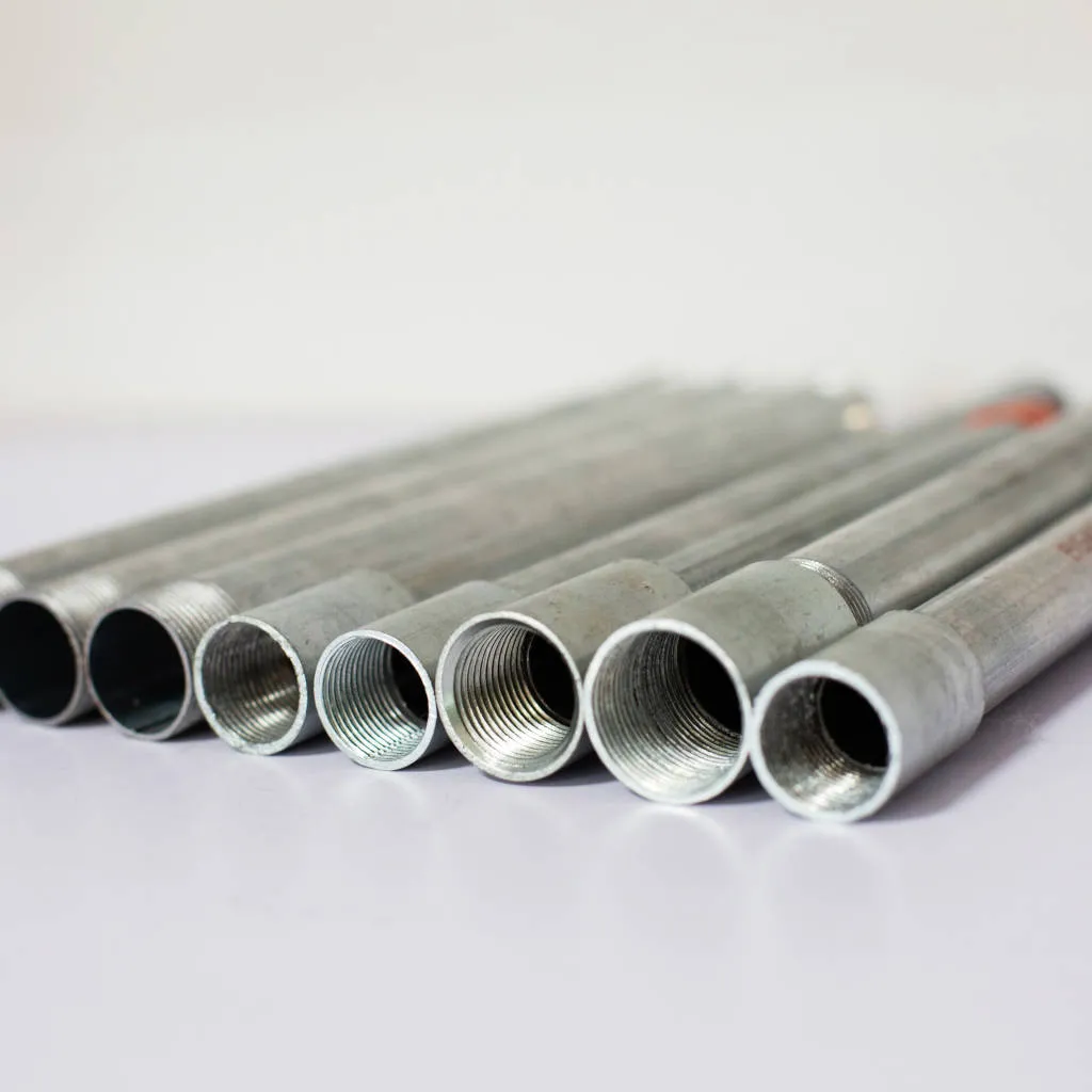 BS 4568 conduit threaded ends hot dipped galvanized steel pipe manufacturers